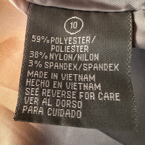 Nicolette Metallic Silver Evening Jacket Rhinestone Belt Formal Blazer 10 Medium - Picture 5 of 16